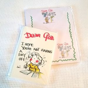 Vintage (New) Sealed "Dear God" Stationery and Card Sets